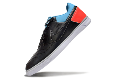Nike Street Gato IC Low-Tops Football Shoes - Black/Blue/Red