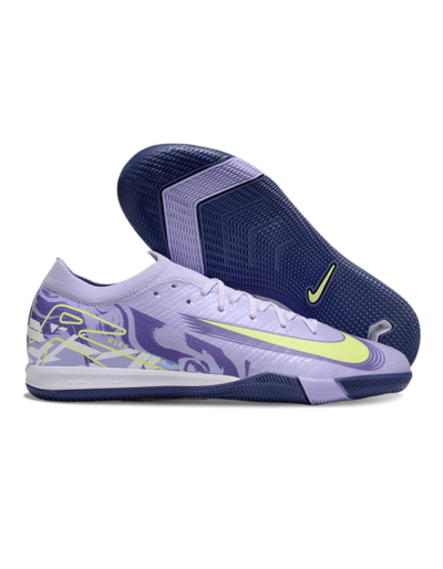 Nike Air Zoom Mercurial Vapor 16 Elite IC Low-Tops Football Shoes - Purple/Yellow/White