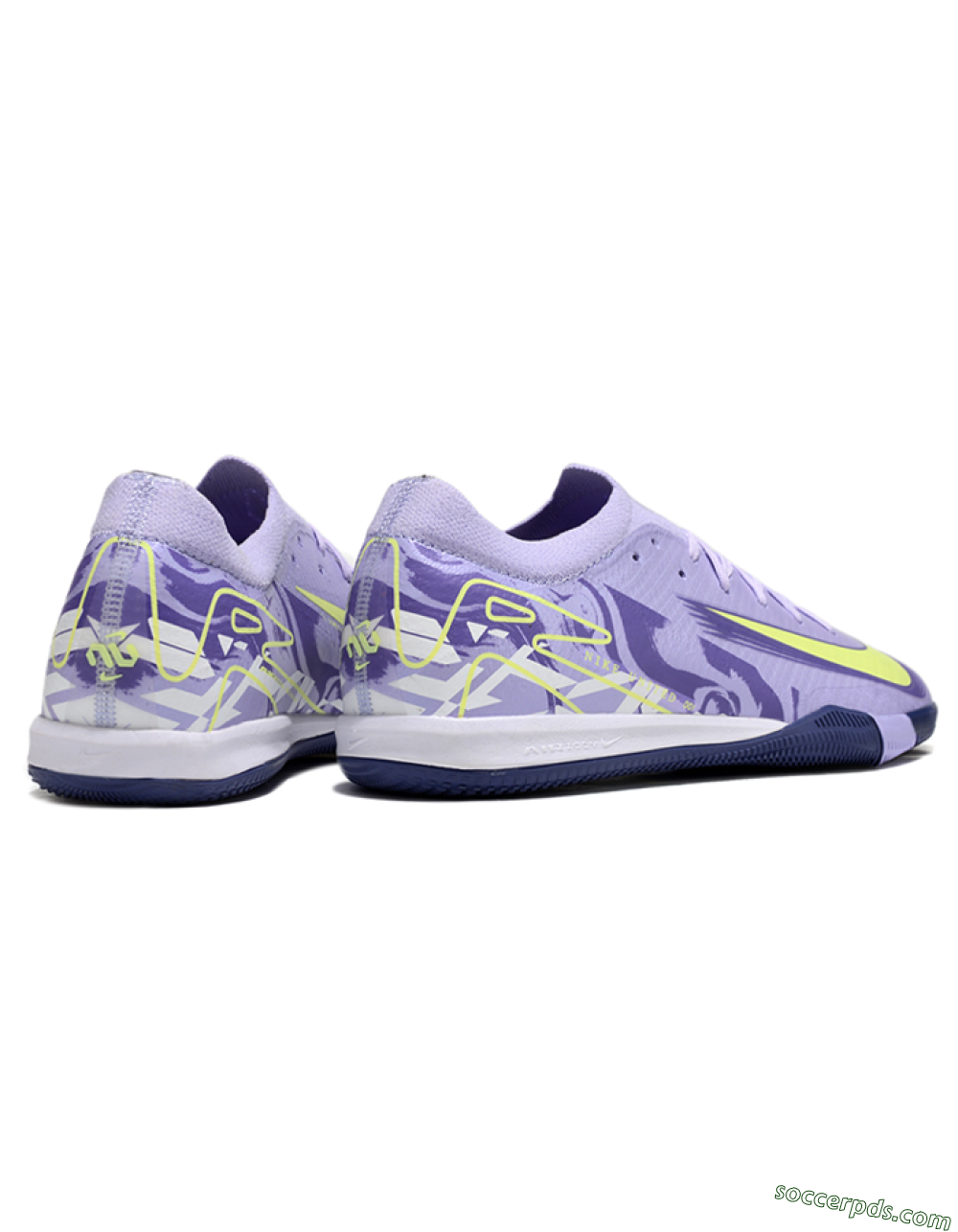 Nike Air Zoom Mercurial Vapor 16 Elite IC Low-Tops Football Shoes - Purple/Yellow/White 6