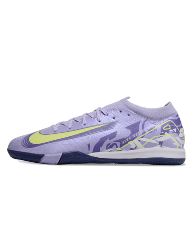 Nike Air Zoom Mercurial Vapor 16 Elite IC Low-Tops Football Shoes - Purple/Yellow/White