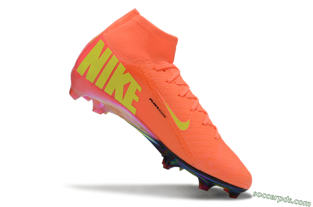 Nike Air Zoom Mercurial Superfly 10 Elite FG High-Tops Football Boots - Red/Yellow/Black 5