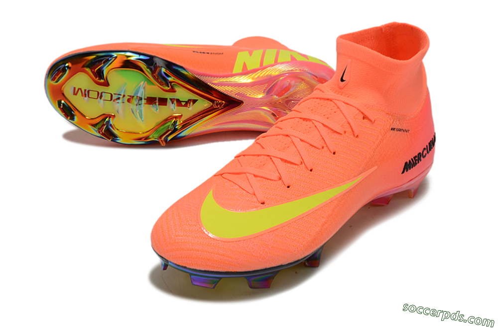 Nike Air Zoom Mercurial Superfly 10 Elite FG High-Tops Football Boots - Red/Yellow/Black 3