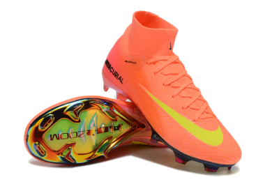 Nike Air Zoom Mercurial Superfly 10 Elite FG High-Tops Football Boots - Red/Yellow/Black