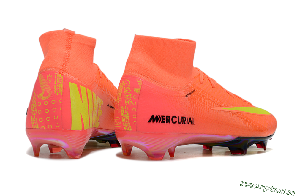 Nike Air Zoom Mercurial Superfly 10 Elite FG High-Tops Football Boots - Red/Yellow/Black 7