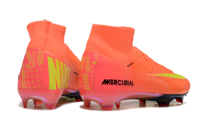 Nike Air Zoom Mercurial Superfly 10 Elite FG High-Tops Football Boots - Red/Yellow/Black