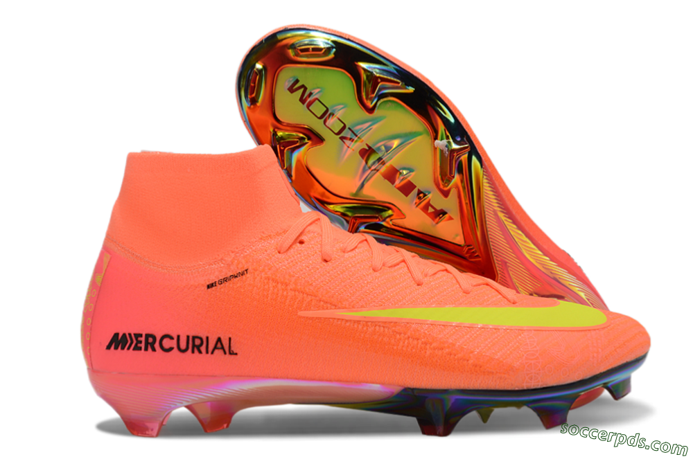 Nike Air Zoom Mercurial Superfly 10 Elite FG High-Tops Football Boots - Red/Yellow/Black 1