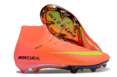 Nike Air Zoom Mercurial Superfly 10 Elite FG High-Tops Football Boots - Red/Yellow/Black