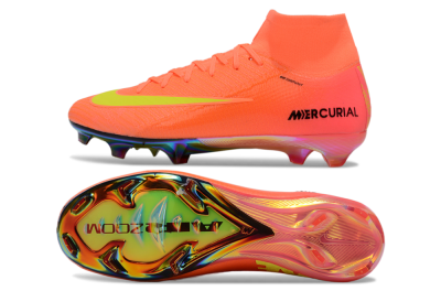Nike Air Zoom Mercurial Superfly 10 Elite FG High-Tops Football Boots - Red/Yellow/Black