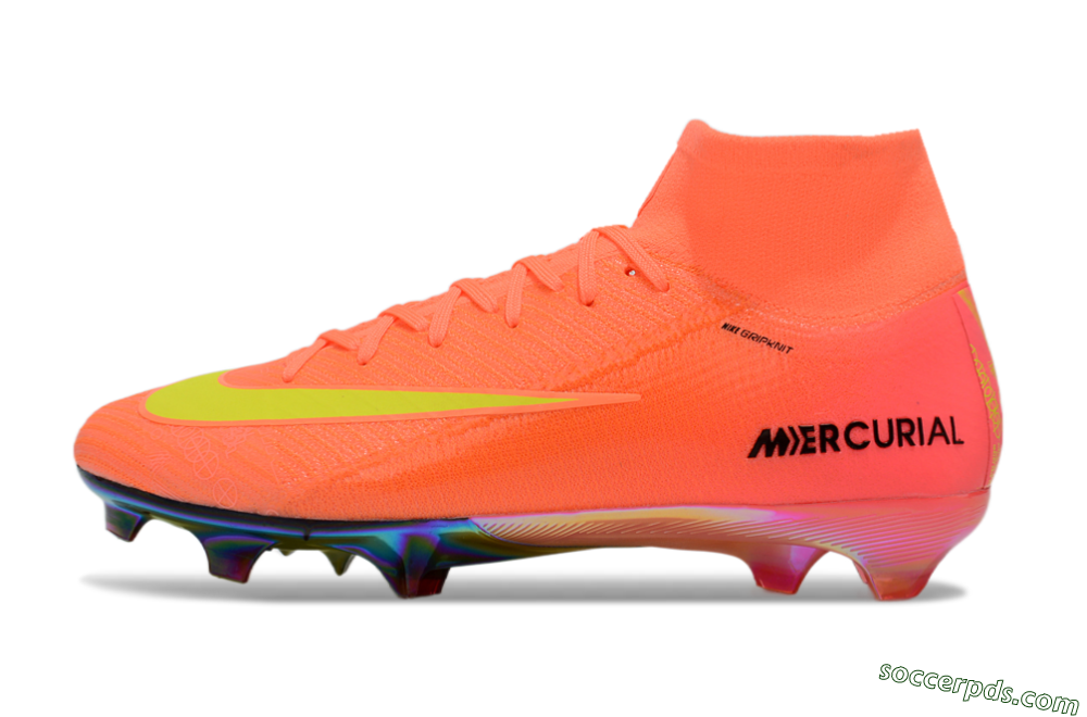 Nike Air Zoom Mercurial Superfly 10 Elite FG High-Tops Football Boots - Red/Yellow/Black 2