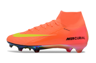 Nike Air Zoom Mercurial Superfly 10 Elite FG High-Tops Football Boots - Red/Yellow/Black