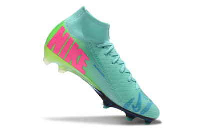 Nike Air Zoom Mercurial Superfly 10 Elite FG High-Tops Football Boots - Jade/Pink/Blue