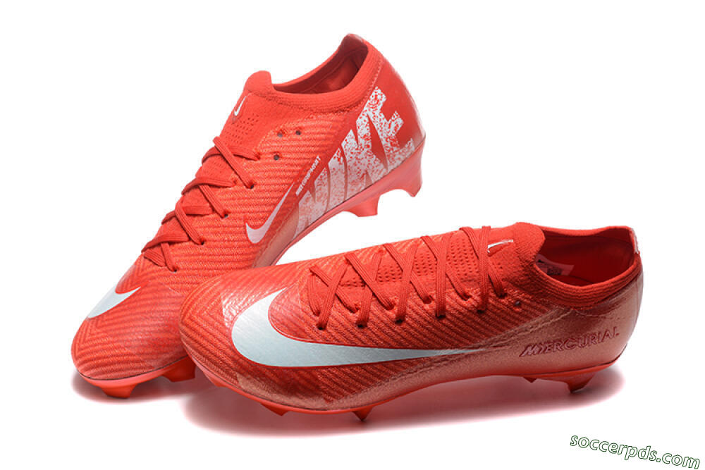Nike Air Zoom Mercurial Vapor 16 Elite FG Low-Tops Football Boots - Red/White 6