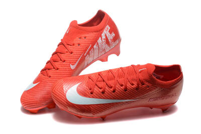 Nike Air Zoom Mercurial Vapor 16 Elite FG Low-Tops Football Boots - Red/White