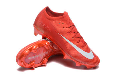 Nike Air Zoom Mercurial Vapor 16 Elite FG Low-Tops Football Boots - Red/White
