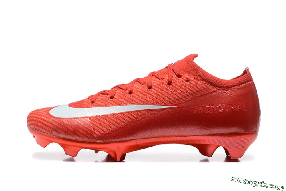 Nike Air Zoom Mercurial Vapor 16 Elite FG Low-Tops Football Boots - Red/White 2