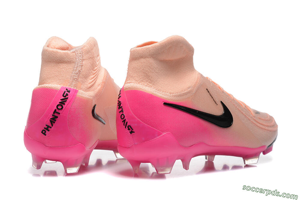 Nike Phantom Luna Elite FG High-Tops Football Boots - Pink/Black/Blue 9
