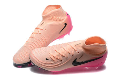 Nike Phantom Luna Elite FG High-Tops Football Boots - Pink/Black/Blue