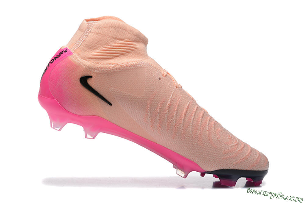 Nike Phantom Luna Elite FG High-Tops Football Boots - Pink/Black/Blue 7