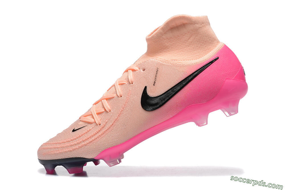 Nike Phantom Luna Elite FG High-Tops Football Boots - Pink/Black/Blue 8