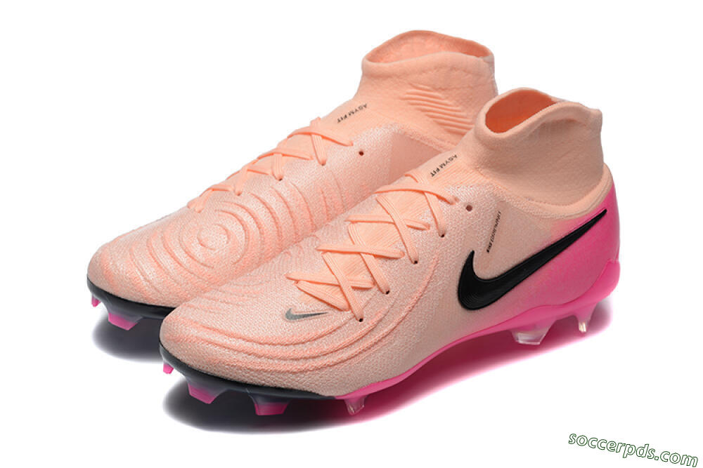 Nike Phantom Luna Elite FG High-Tops Football Boots - Pink/Black/Blue 5