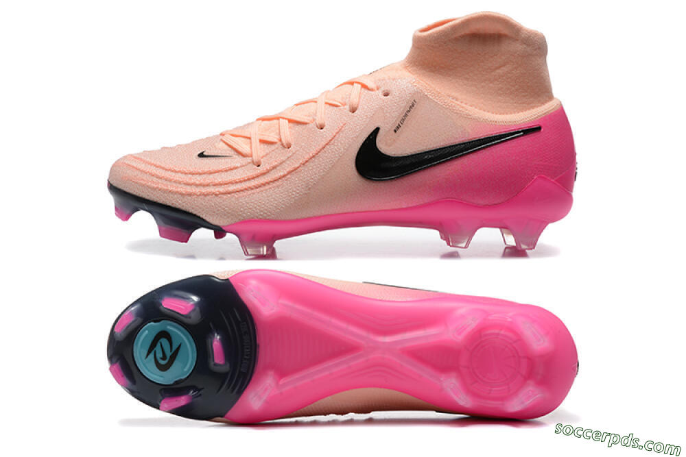 Nike Phantom Luna Elite FG High-Tops Football Boots - Pink/Black/Blue 0