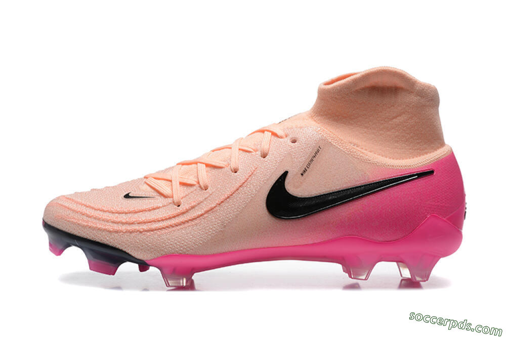 Nike Phantom Luna Elite FG High-Tops Football Boots - Pink/Black/Blue 2