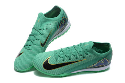 Nike Air Zoom Mercurial Vapor 16 Elite TF Low-Tops Football Shoes - Green/Black/Gold