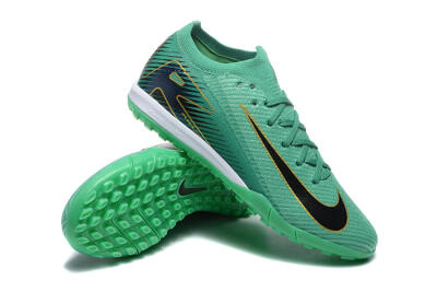 Nike Air Zoom Mercurial Vapor 16 Elite TF Low-Tops Football Shoes - Green/Black/Gold