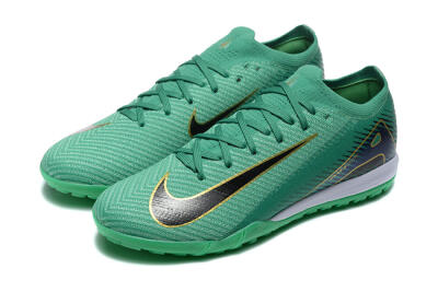 Nike Air Zoom Mercurial Vapor 16 Elite TF Low-Tops Football Shoes - Green/Black/Gold