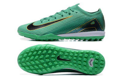 Nike Air Zoom Mercurial Vapor 16 Elite TF Low-Tops Football Shoes - Green/Black/Gold