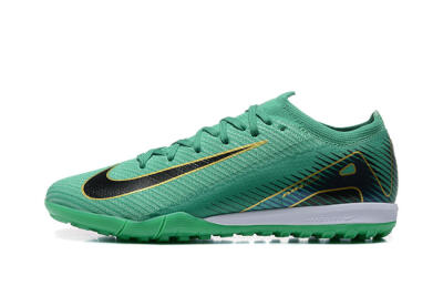 Nike Air Zoom Mercurial Vapor 16 Elite TF Low-Tops Football Shoes - Green/Black/Gold