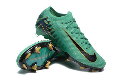 Nike Air Zoom Mercurial Vapor 16 Elite FG Low-Tops Football Boots - Green/Black/Gold