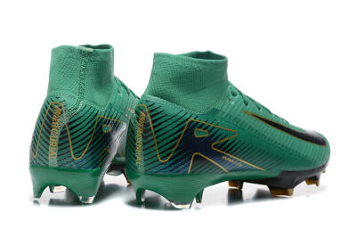 Nike Air Zoom Mercurial Superfly 10 Elite FG High-Tops Football Boots - Green/Gold/White