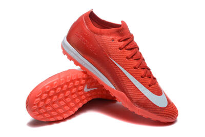 Nike Air Zoom Mercurial Vapor 16 Elite TF Low-Tops Football Shoes - Red/White