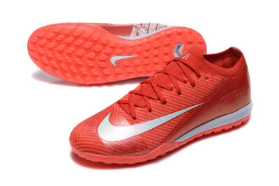 Nike Air Zoom Mercurial Vapor 16 Elite TF Low-Tops Football Shoes - Red/White