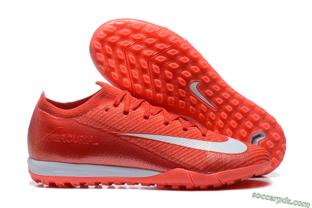 Nike Air Zoom Mercurial Vapor 16 Elite TF Low-Tops Football Shoes - Red/White 1
