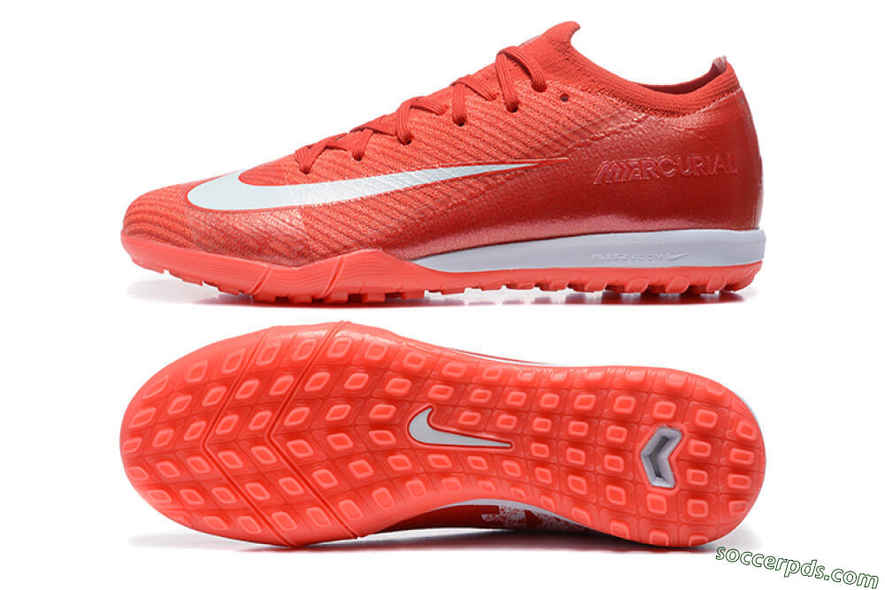 Nike Air Zoom Mercurial Vapor 16 Elite TF Low-Tops Football Shoes - Red/White 0