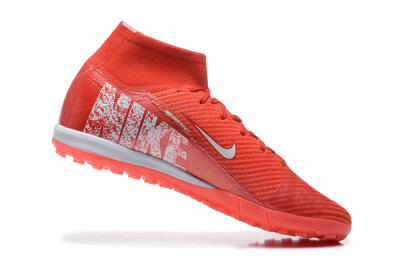 Nike Air Zoom Mercurial Superfly 10 Elite TF High-Tops Football Shoes - Red/White