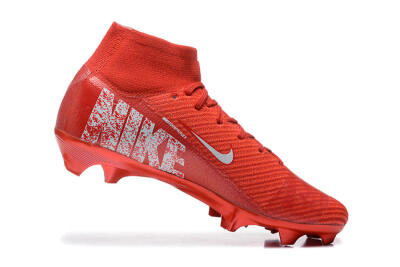 Nike Air Zoom Mercurial Superfly 10 Elite FG High-Tops Football Boots - Red/White