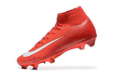 Nike Air Zoom Mercurial Superfly 10 Elite FG High-Tops Football Boots - Red/White