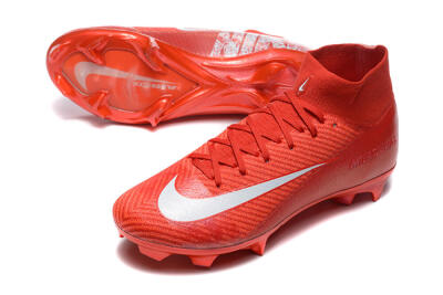 Nike Air Zoom Mercurial Superfly 10 Elite FG High-Tops Football Boots - Red/White
