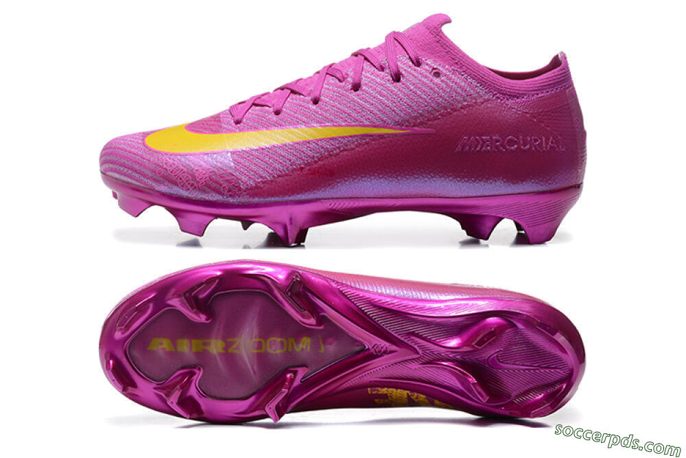 Nike Air Zoom Mercurial Vapor 16 Elite FG Low-Tops Football Boots - Pink/Yellow 0