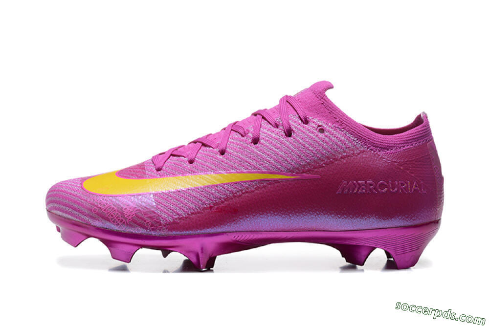 Nike Air Zoom Mercurial Vapor 16 Elite FG Low-Tops Football Boots - Pink/Yellow 2