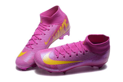 Nike Air Zoom Mercurial Superfly 10 Elite FG High-Tops Football Boots - PurpleYellow