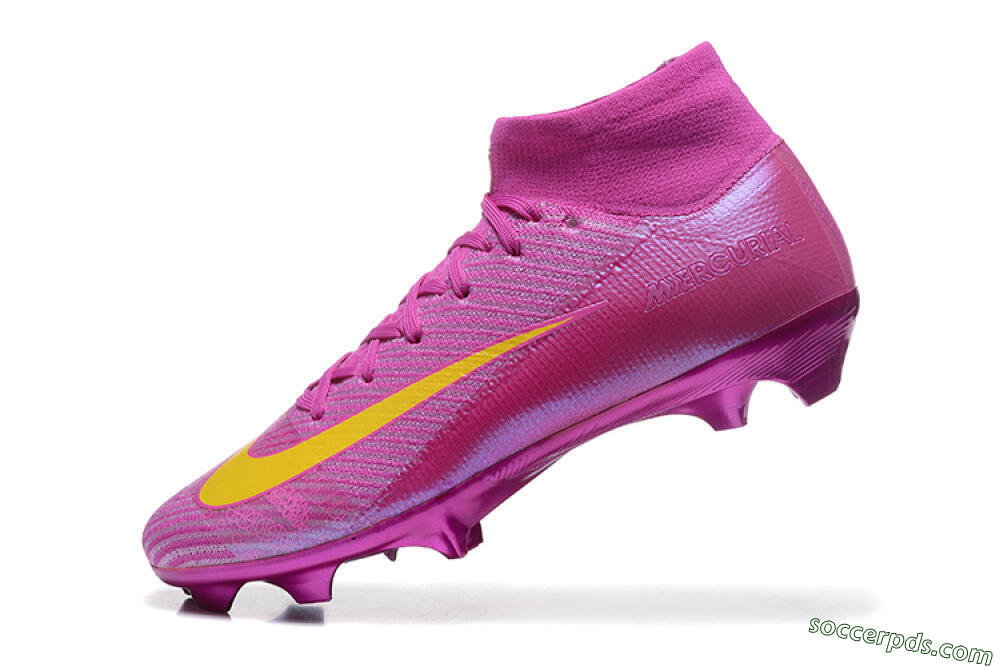 Nike Air Zoom Mercurial Superfly 10 Elite FG High-Tops Football Boots - PurpleYellow 8