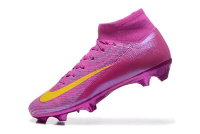 Nike Air Zoom Mercurial Superfly 10 Elite FG High-Tops Football Boots - PurpleYellow
