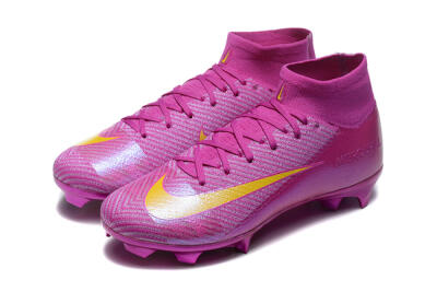 Nike Air Zoom Mercurial Superfly 10 Elite FG High-Tops Football Boots - PurpleYellow