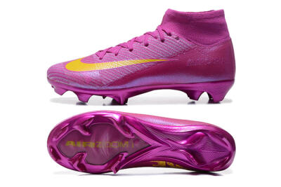Nike Air Zoom Mercurial Superfly 10 Elite FG High-Tops Football Boots - PurpleYellow