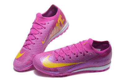 Nike Air Zoom Mercurial Vapor 16 Elite TF Low-Tops Football Shoes - Pink/Yellow/White