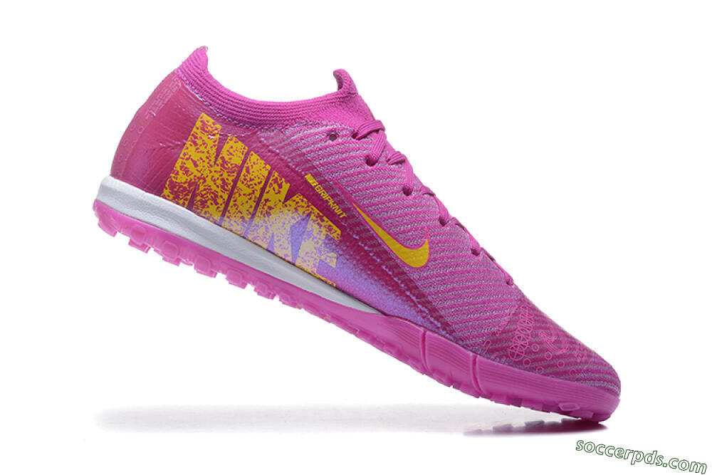Nike Air Zoom Mercurial Vapor 16 Elite TF Low-Tops Football Shoes - Pink/Yellow/White 7